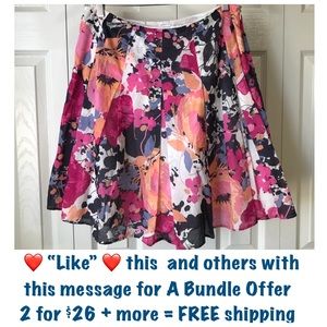 🌺Cute🌸Pretty🌹Summer Colors Skirt N.Y. & Co.